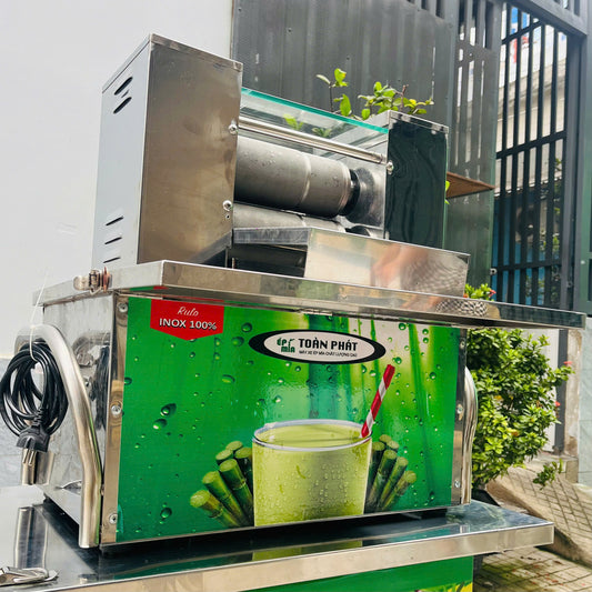 Máy ép mía truyền thống để bàn Toàn Phát 1000W 2 lô kim cương chất lượng cao siêu tạo bọt