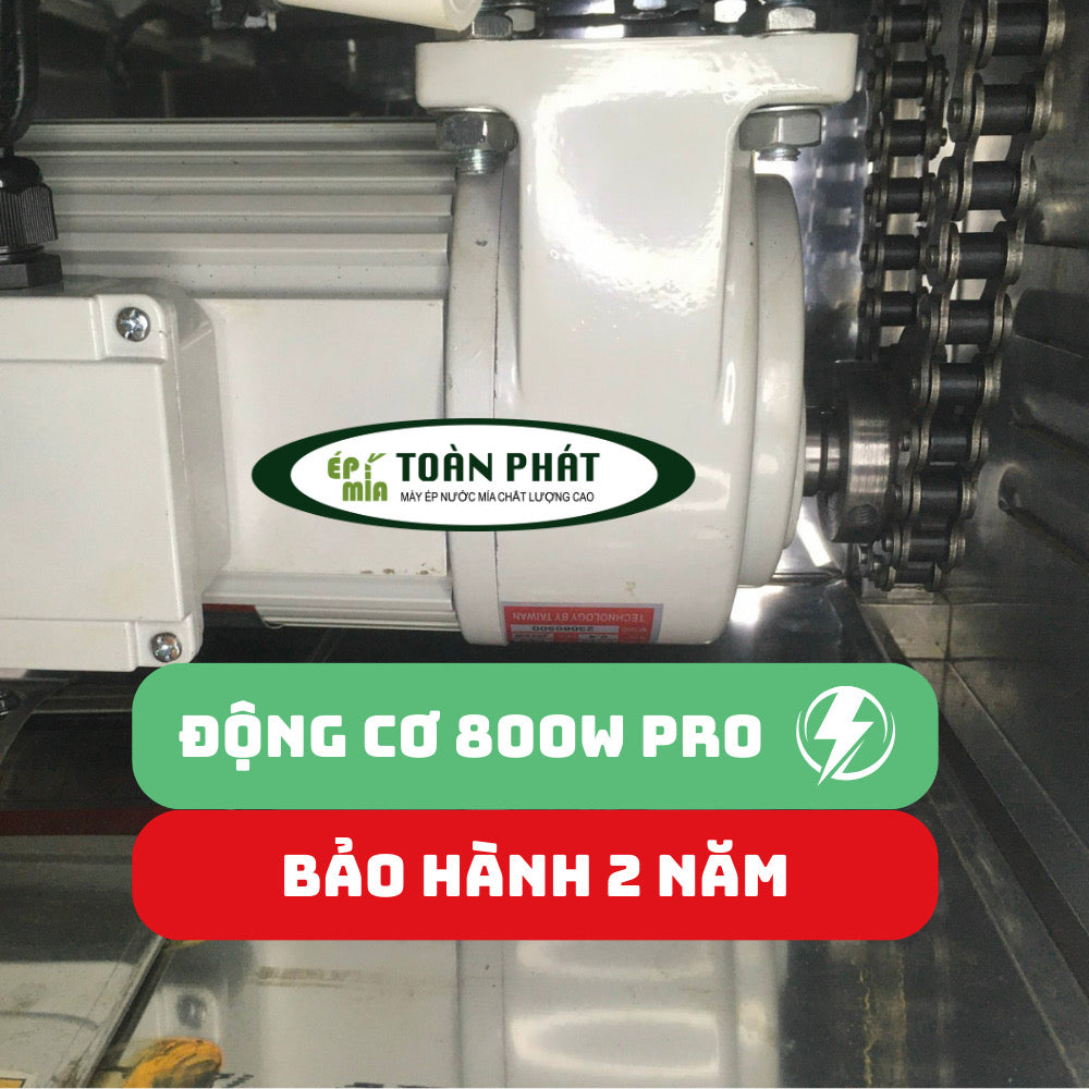 Xe ép nước mía siêu sạch 2-3 cây gọn nhẹ tiện dụng Toàn Phát 800w Pro