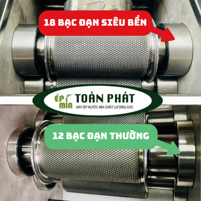 [Hàng Xuất Khẩu] Máy ép mía siêu sạch xuất khẩu 1100w Toàn Phát 110 / 220v 2-3 cây 12 bạc đạn chất lượng cao lô kim cương