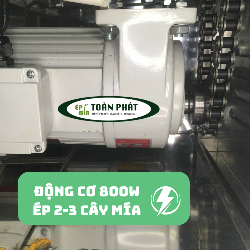 Máy ép mía chất lượng cao 12 bạc đạn ép 2-3 cây Toàn Phát 800W (BEST POWER)