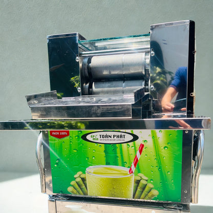 Máy ép mía truyền thống để bàn Toàn Phát 1000W 2 lô kim cương chất lượng cao siêu tạo bọt