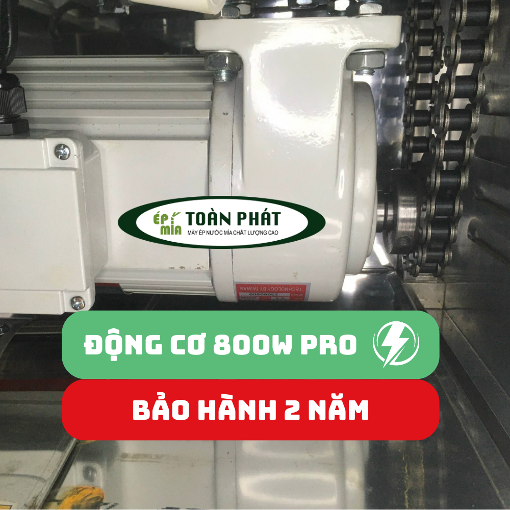 Máy ép mía chất lượng cao 12 bạc đạn ép 2-3 cây Toàn Phát 800W (BEST POWER)